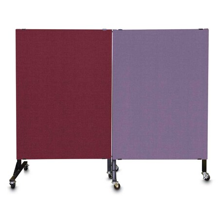 United Visual Products Enclosed Corkboard, 3 Door, 96"x48", 4" Fra, UV3420-WHITE-RUBBER UV3420-WHITE-RUBBER